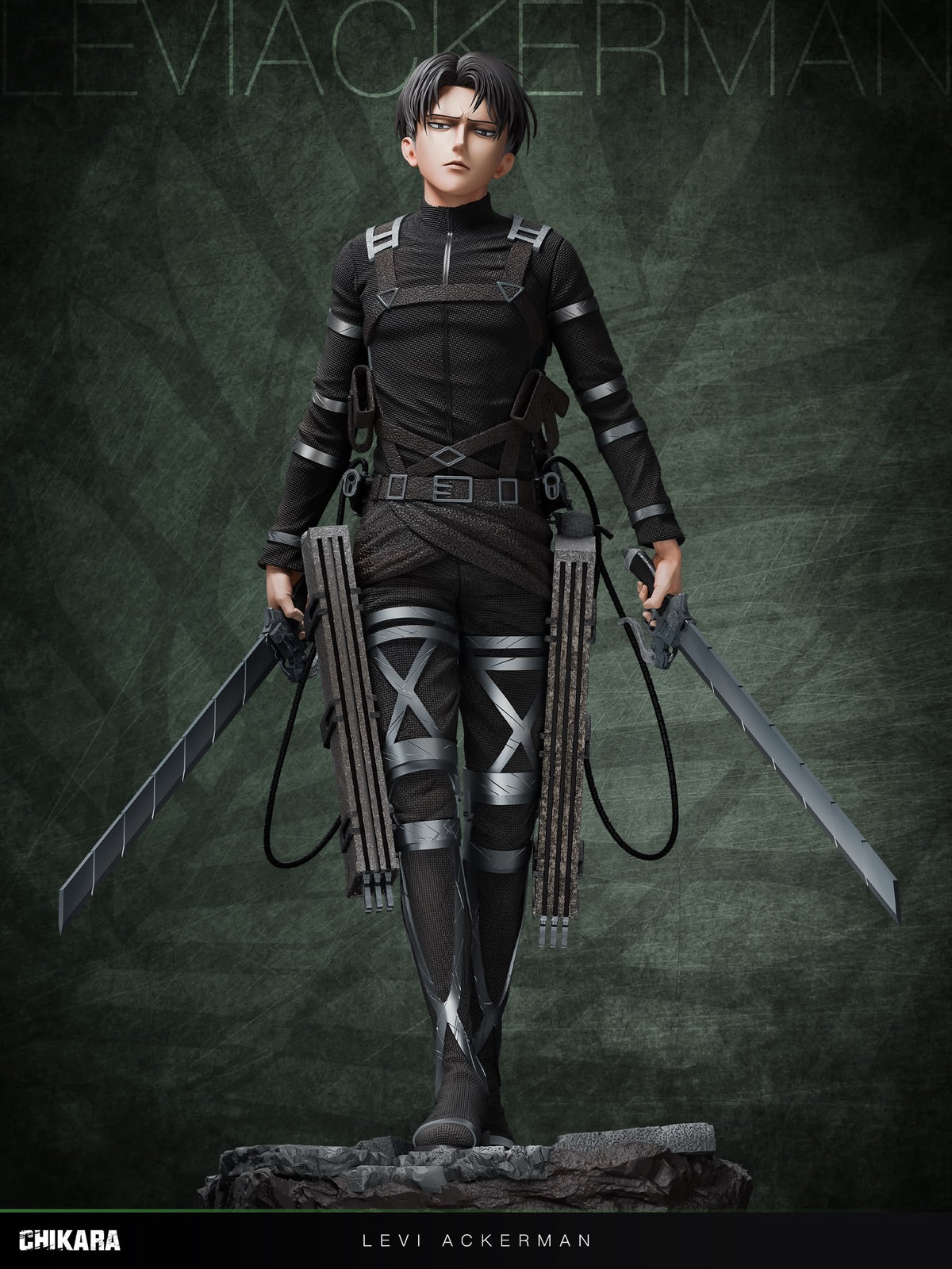 Statua Levi Ackerman V2 - Attack on Titan Chikara Studio Resin Statue [PRE-ORDER]