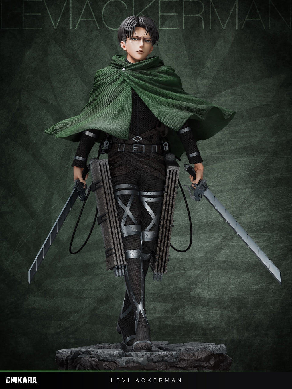 Statua Levi Ackerman V2 - Attack on Titan Chikara Studio Resin Statue [PRE-ORDER]