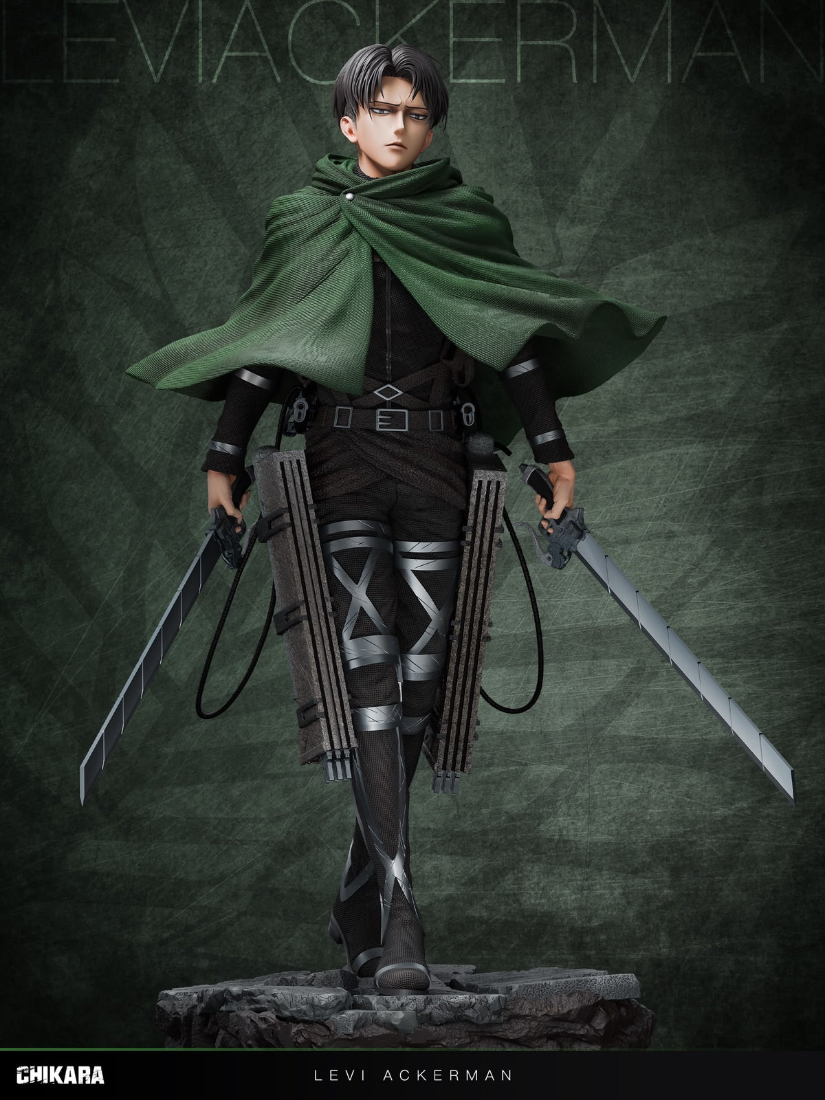 Statua Levi Ackerman V2 - Attack on Titan Chikara Studio Resin Statue [PRE-ORDER]