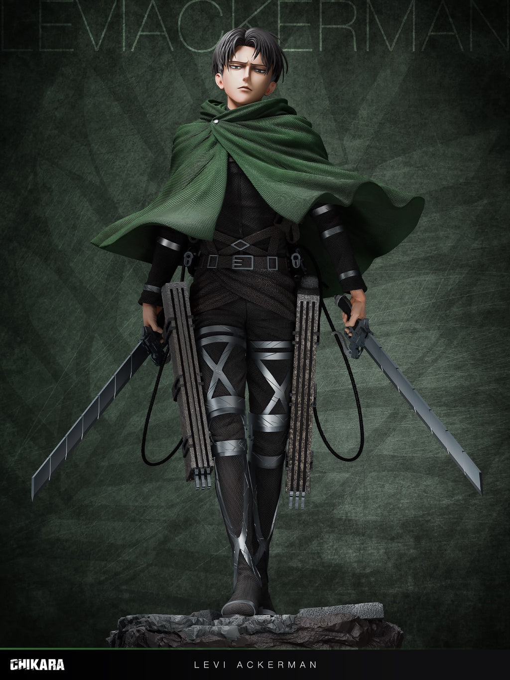 Statua Levi Ackerman V2 - Attack on Titan Chikara Studio Resin Statue [PRE-ORDER]
