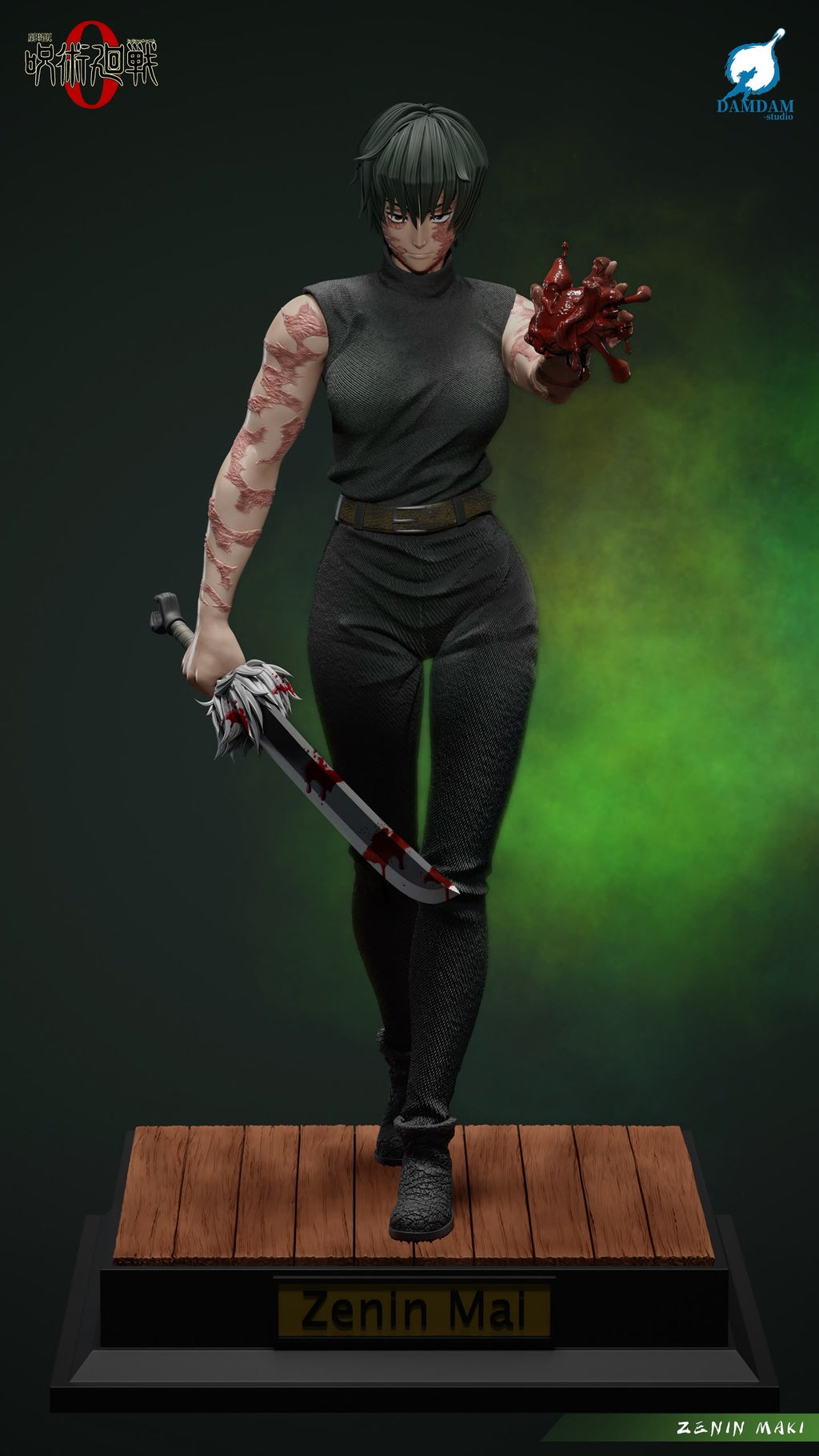 Statua Maki Zenin Jujutsu Kaisen DAMDAM Studio Resin Statue [PRE-ORDER]