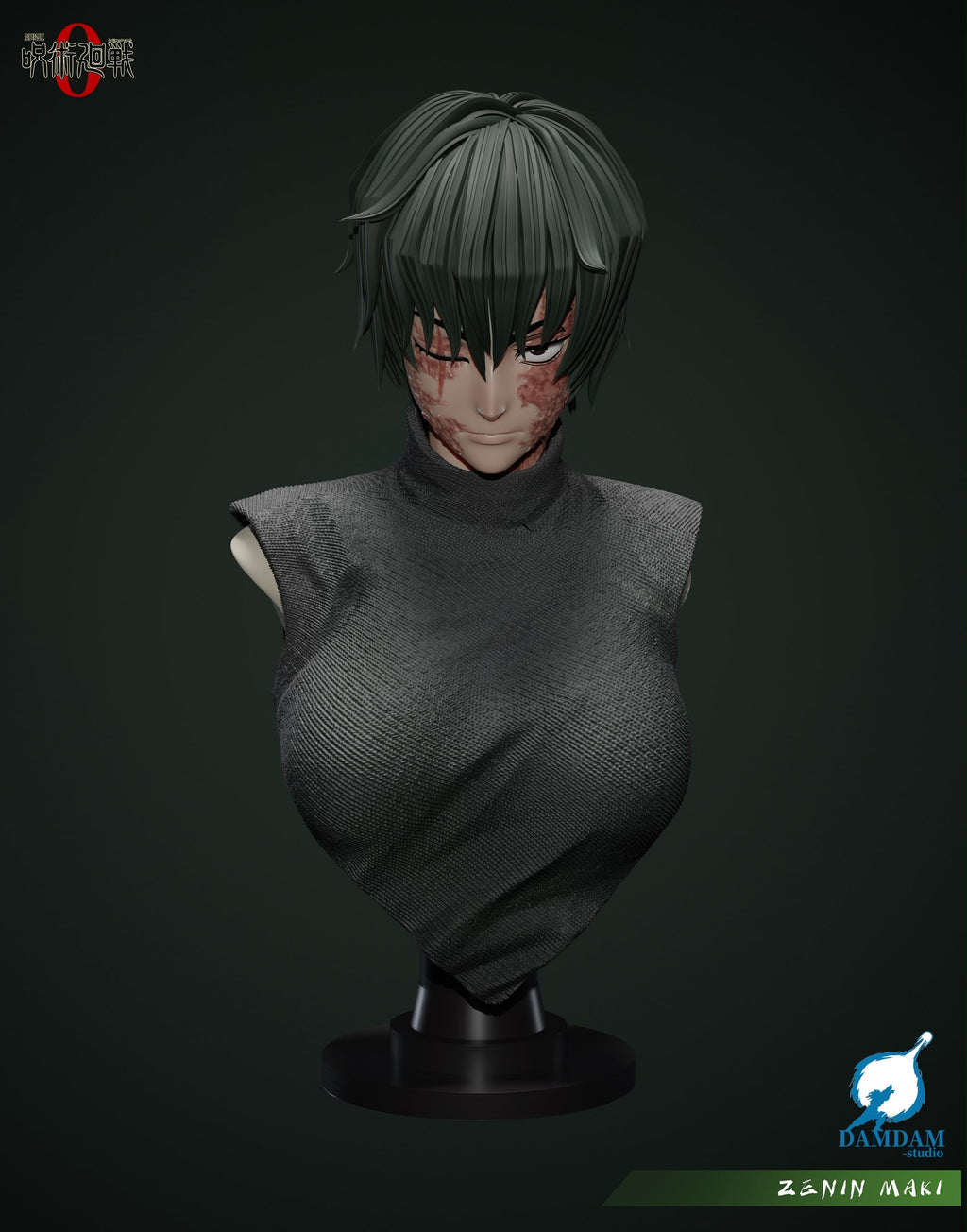Statua Maki Zenin Jujutsu Kaisen DAMDAM Studio Resin Statue [PRE-ORDER]