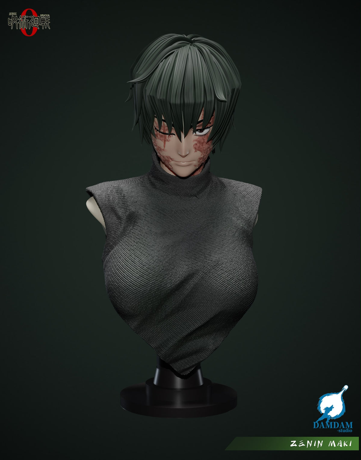 Statua Maki Zenin Jujutsu Kaisen DAMDAM Studio Resin Statue [PRE-ORDER]