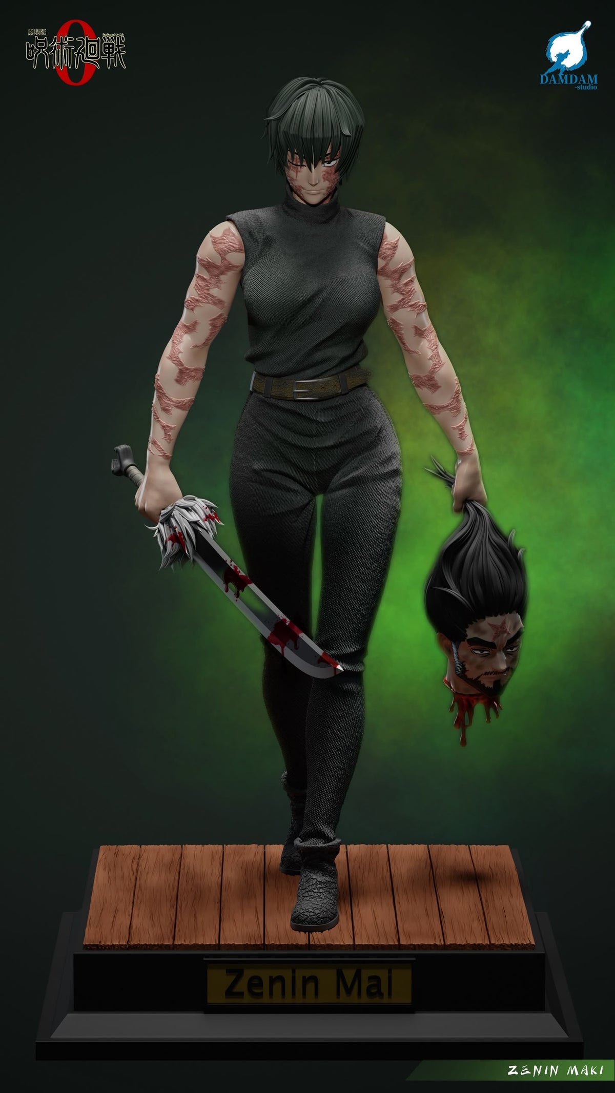 Statua Maki Zenin Jujutsu Kaisen DAMDAM Studio Resin Statue [PRE-ORDER]