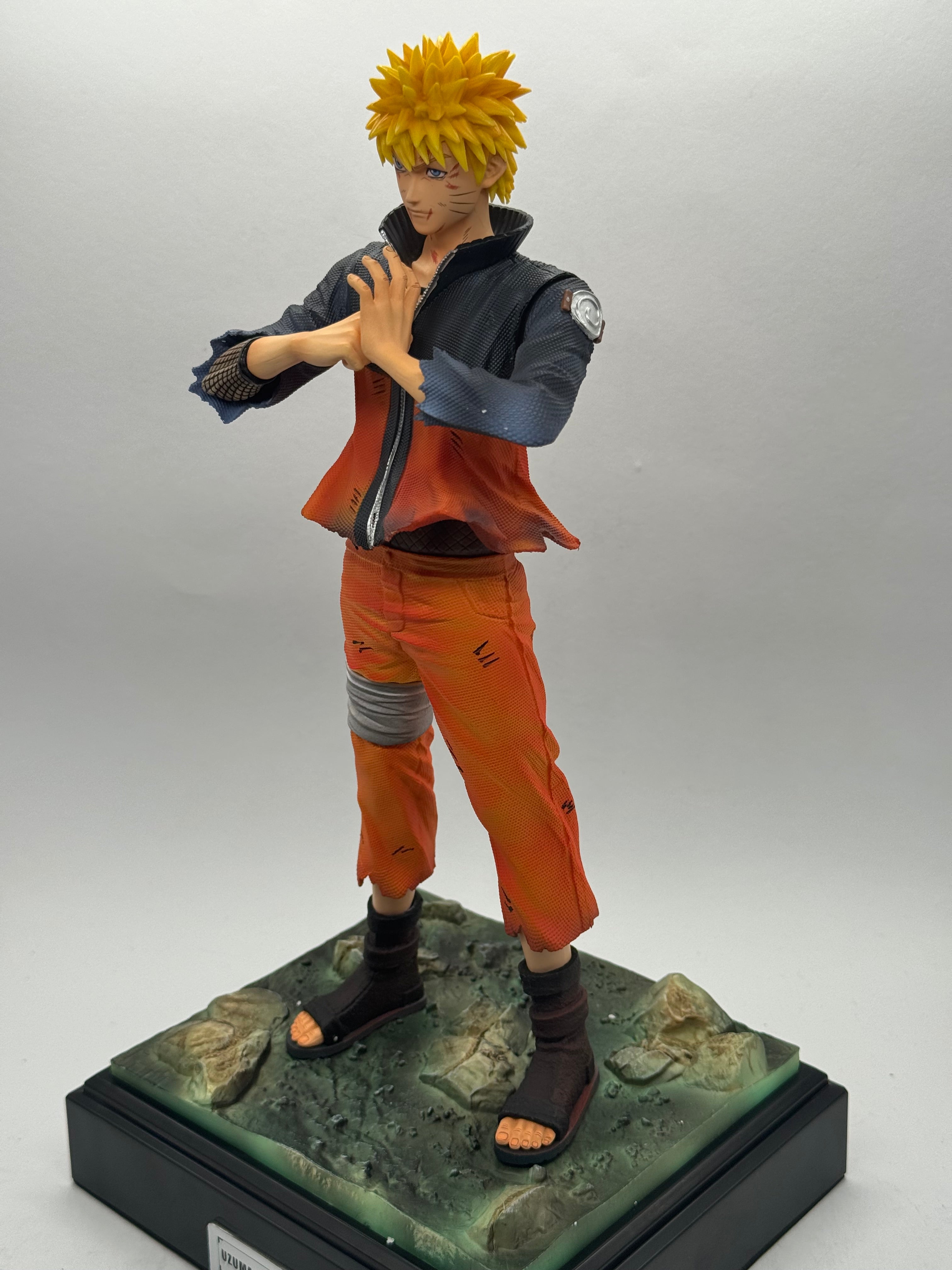 Naruto Uzumaki GK Figure 33cm Qiji Studio - Statua Anime in PVC da Collezione
