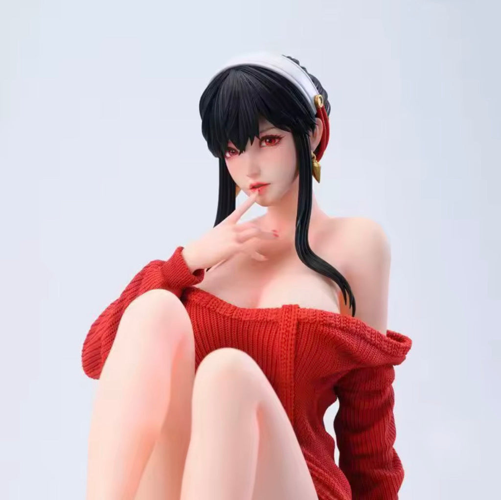 Statua Yor Forger Red Sweater Ver. - SPY×FAMILY LY Studio GK Figure Realistic Style 20cm